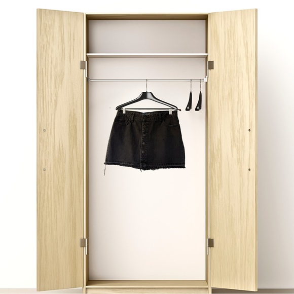 😍 Hollister Mini Jean Skirt Size 5 / W 27 Black Denim - Picture 3 of 7